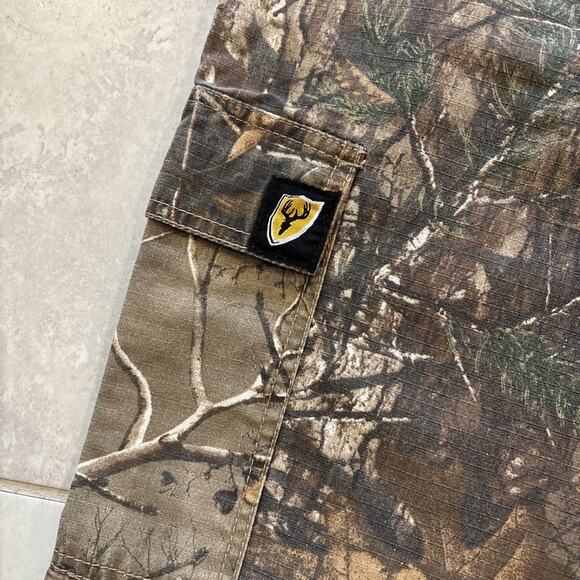 Scentblocker Pants Mens XL Adjustable Zip Realtree Camo Cargo Hunting 30” In - Picture 5 of 9